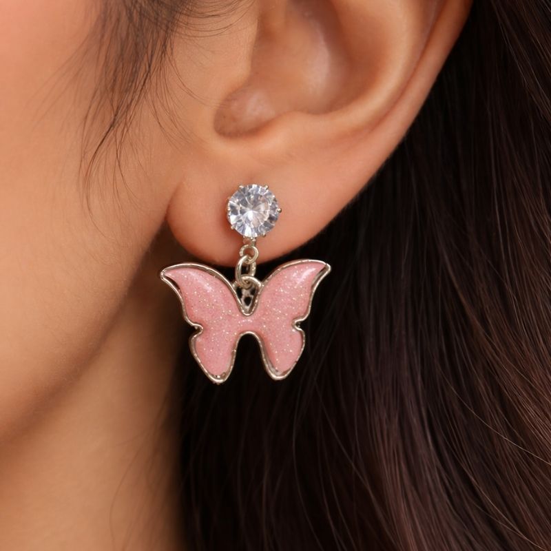 Sleek Silver Toned Geometric Trapezoid Hoop Earrings