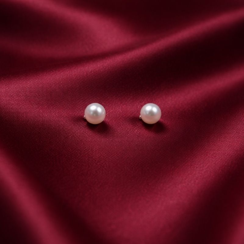 Rose Gold Geometric Square, Pearl, and Crystal Earring Combo (Pack of 3)