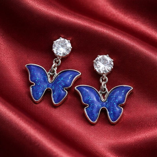 Modern Silver Toned Geometric Trapezoid Hoop Earrings